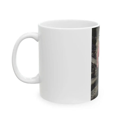 Joan Collins #35 (Vintage Female Icon) White Coffee Mug - Go Mug Yourself
