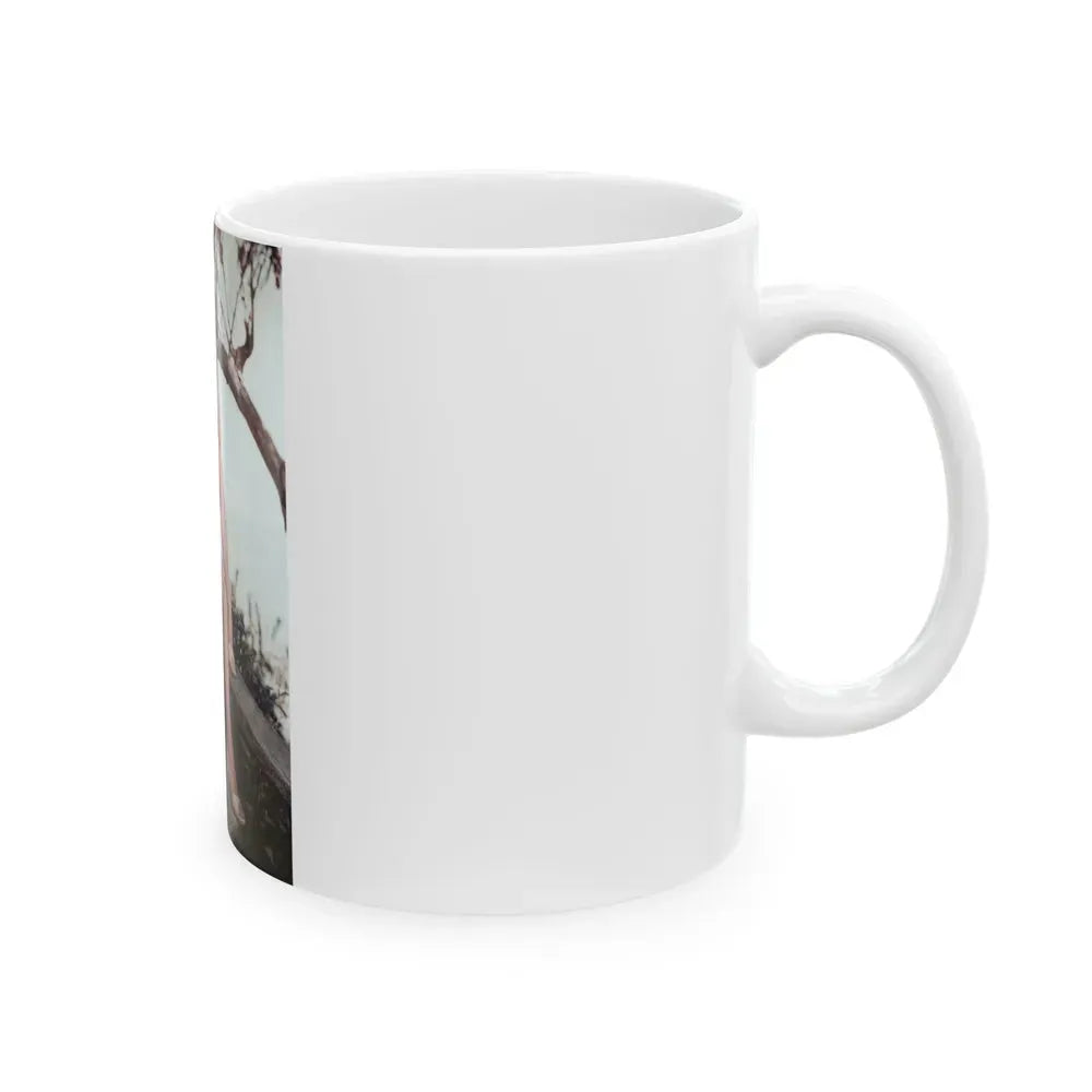 Joan Collins #35 (Vintage Female Icon) White Coffee Mug - Go Mug Yourself