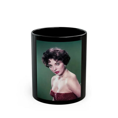 Joan Collins #354 1 (Vintage Female Icon) Black Coffee Mug 11oz - Go Mug Yourself