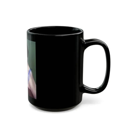Joan Collins #354 (Vintage Female Icon) Black Coffee Mug - Go Mug Yourself