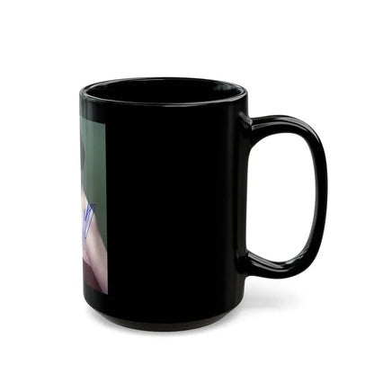 Joan Collins #354 (Vintage Female Icon) Black Coffee Mug - Go Mug Yourself