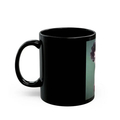 Joan Collins #354 (Vintage Female Icon) Black Coffee Mug - Go Mug Yourself