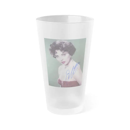 Joan Collins #354 (Vintage Female Icon) Frosted Pint Glass 16oz 16oz Frosted - Go Mug Yourself