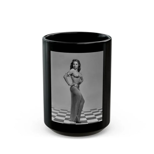 Joan Collins #36 1 (Vintage Female Icon) Black Coffee Mug 15oz - Go Mug Yourself