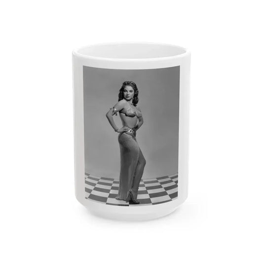 Joan Collins #36 1 (Vintage Female Icon) White Coffee Mug 15oz - Go Mug Yourself