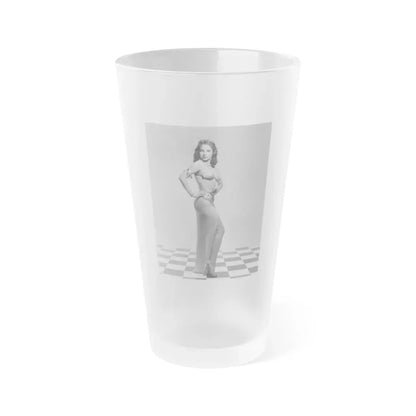Joan Collins #36 (Vintage Female Icon) Frosted Pint Glass 16oz 16oz Frosted - Go Mug Yourself