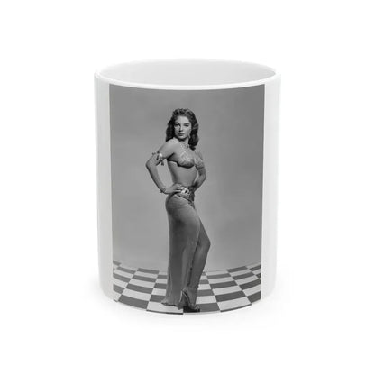 Joan Collins #36 (Vintage Female Icon) White Coffee Mug 11oz - Go Mug Yourself