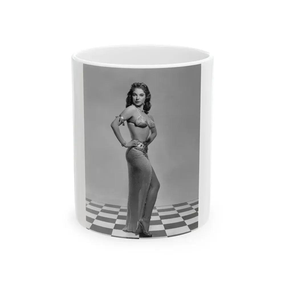 Joan Collins #36 (Vintage Female Icon) White Coffee Mug 11oz - Go Mug Yourself