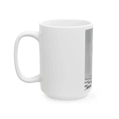 Joan Collins #36 (Vintage Female Icon) White Coffee Mug - Go Mug Yourself