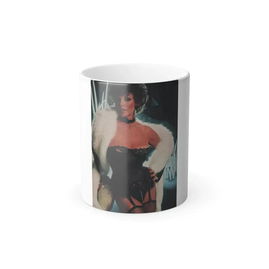 Joan Collins #385 - Dec. 1983 Playboy Photo (Vintage Female Icon) Color Changing Coffee Mug 11oz - Go Mug Yourself