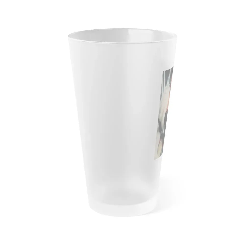 Joan Collins #385 - Dec. 1983 Playboy Photo (Vintage Female Icon) Frosted Pint Glass 16oz - Go Mug Yourself