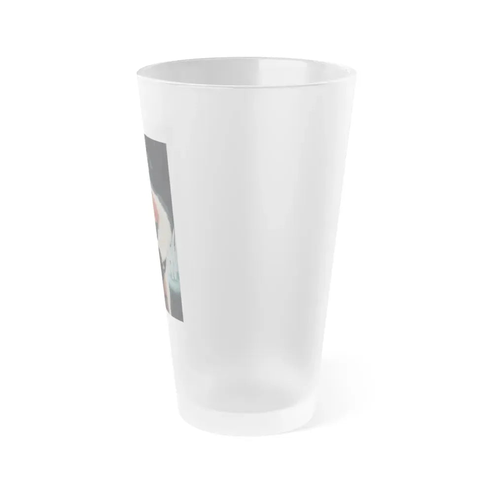Joan Collins #385 - Dec. 1983 Playboy Photo (Vintage Female Icon) Frosted Pint Glass 16oz - Go Mug Yourself