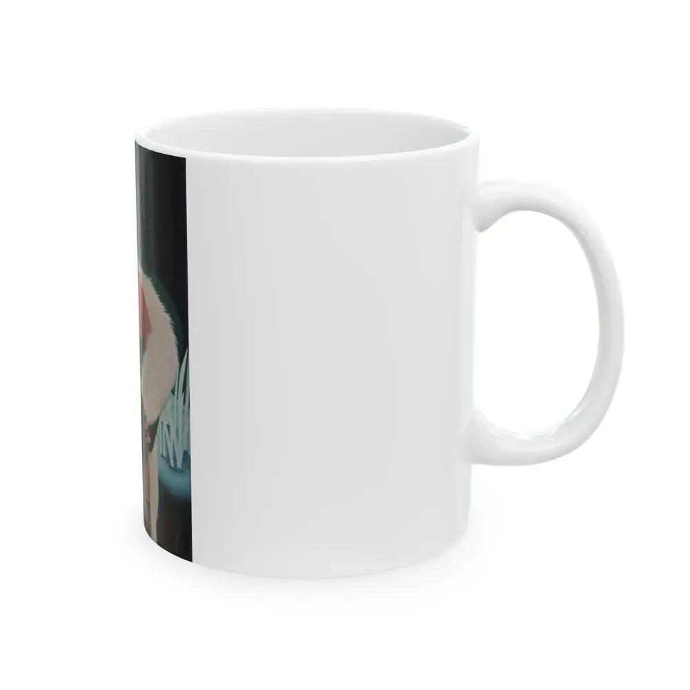 Joan Collins #385 - Dec. 1983 Playboy Photo (Vintage Female Icon) White Coffee Mug - Go Mug Yourself