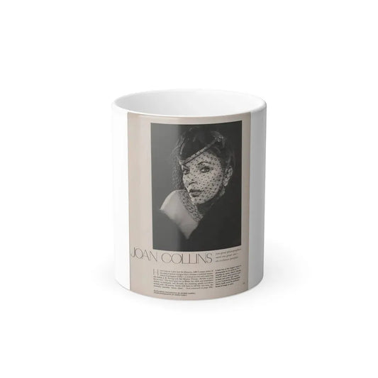 Joan Collins #386 - Dec. 1983 Playboy Photo (Vintage Female Icon) Color Changing Coffee Mug 11oz - Go Mug Yourself