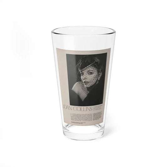 Joan Collins #386 - Dec. 1983 Playboy Photo (Vintage Female Icon) Pint Glass 16oz 16oz - Go Mug Yourself