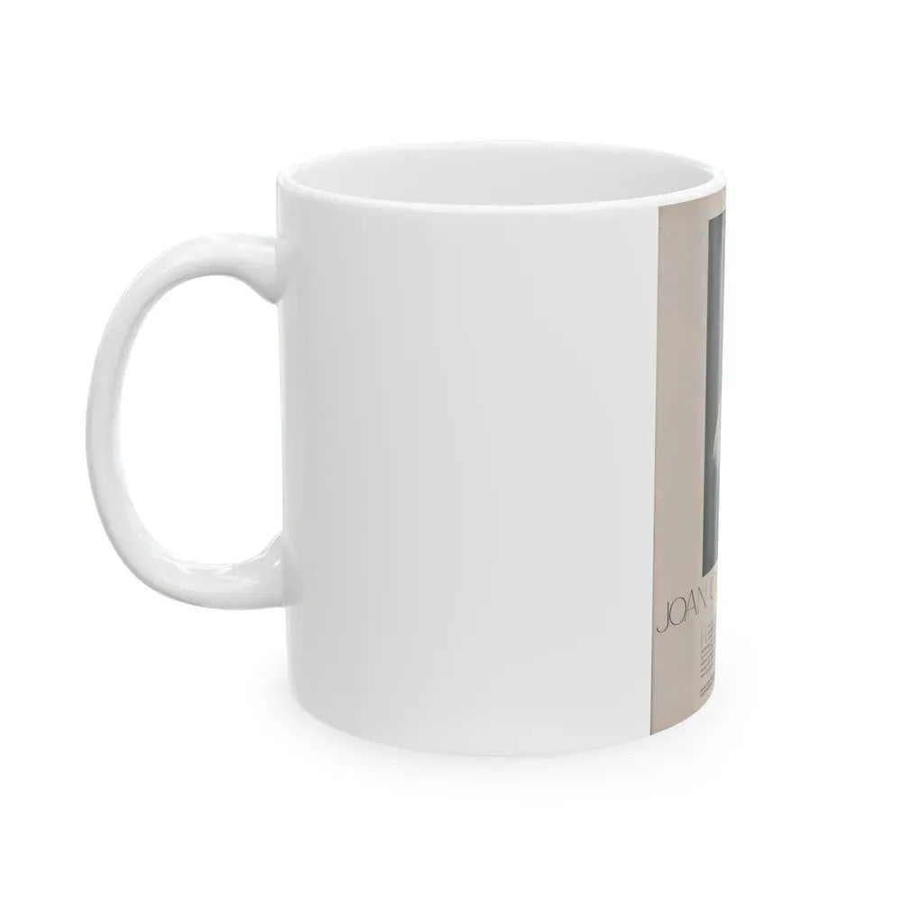 Joan Collins #386 - Dec. 1983 Playboy Photo (Vintage Female Icon) White Coffee Mug - Go Mug Yourself