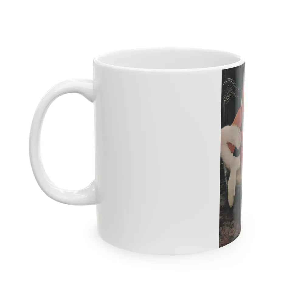 Joan Collins #387 - Dec. 1983 Playboy Photo (Vintage Female Icon) White Coffee Mug - Go Mug Yourself