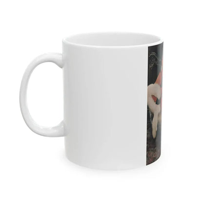 Joan Collins #387 - Dec. 1983 Playboy Photo (Vintage Female Icon) White Coffee Mug - Go Mug Yourself