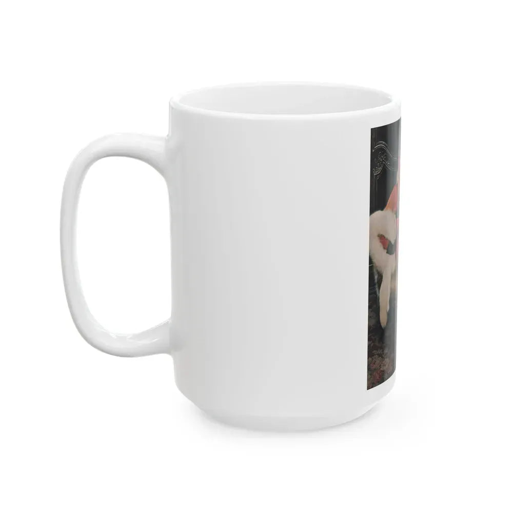 Joan Collins #387 - Dec. 1983 Playboy Photo (Vintage Female Icon) White Coffee Mug - Go Mug Yourself