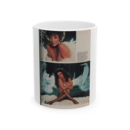 Joan Collins #388 - Dec. 1983 Playboy Photo (Vintage Female Icon) White Coffee Mug 11oz - Go Mug Yourself
