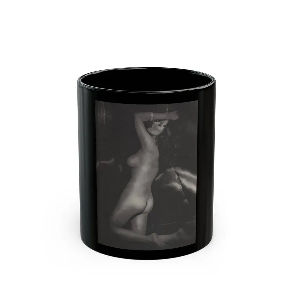 Joan Collins #390 - Dec. 1983 Playboy Photo (Vintage Female Icon) Black Coffee Mug 11oz - Go Mug Yourself