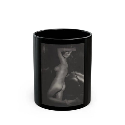 Joan Collins #390 - Dec. 1983 Playboy Photo (Vintage Female Icon) Black Coffee Mug 11oz - Go Mug Yourself
