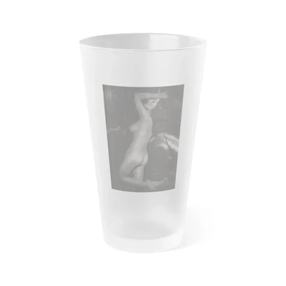 Joan Collins #390 - Dec. 1983 Playboy Photo (Vintage Female Icon) Frosted Pint Glass 16oz 16oz Frosted - Go Mug Yourself