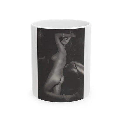 Joan Collins #390 - Dec. 1983 Playboy Photo (Vintage Female Icon) White Coffee Mug 11oz - Go Mug Yourself