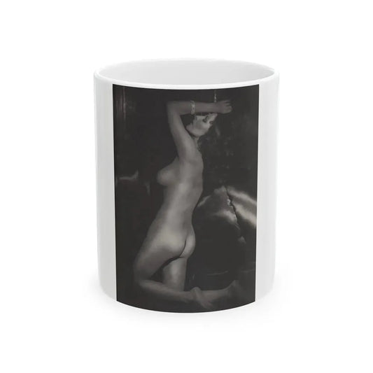 Joan Collins #390 - Dec. 1983 Playboy Photo (Vintage Female Icon) White Coffee Mug 11oz - Go Mug Yourself