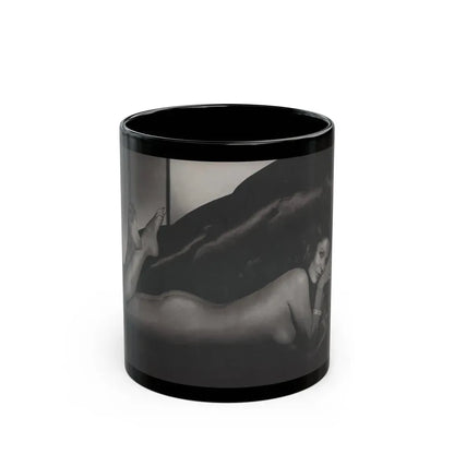 Joan Collins #391 - Dec. 1983 Playboy Photo (Vintage Female Icon) Black Coffee Mug 11oz - Go Mug Yourself