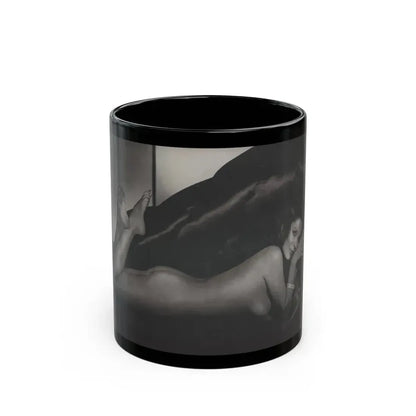 Joan Collins #391 - Dec. 1983 Playboy Photo (Vintage Female Icon) Black Coffee Mug 11oz - Go Mug Yourself