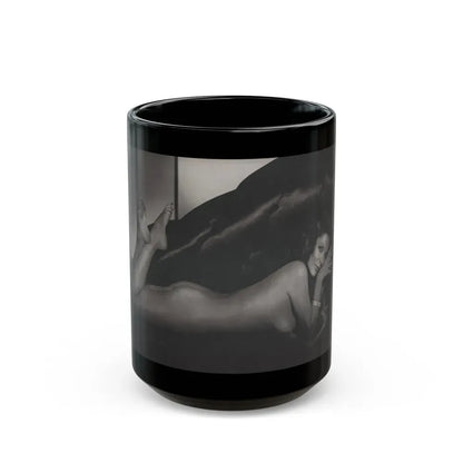 Joan Collins #391 - Dec. 1983 Playboy Photo (Vintage Female Icon) Black Coffee Mug 15oz - Go Mug Yourself