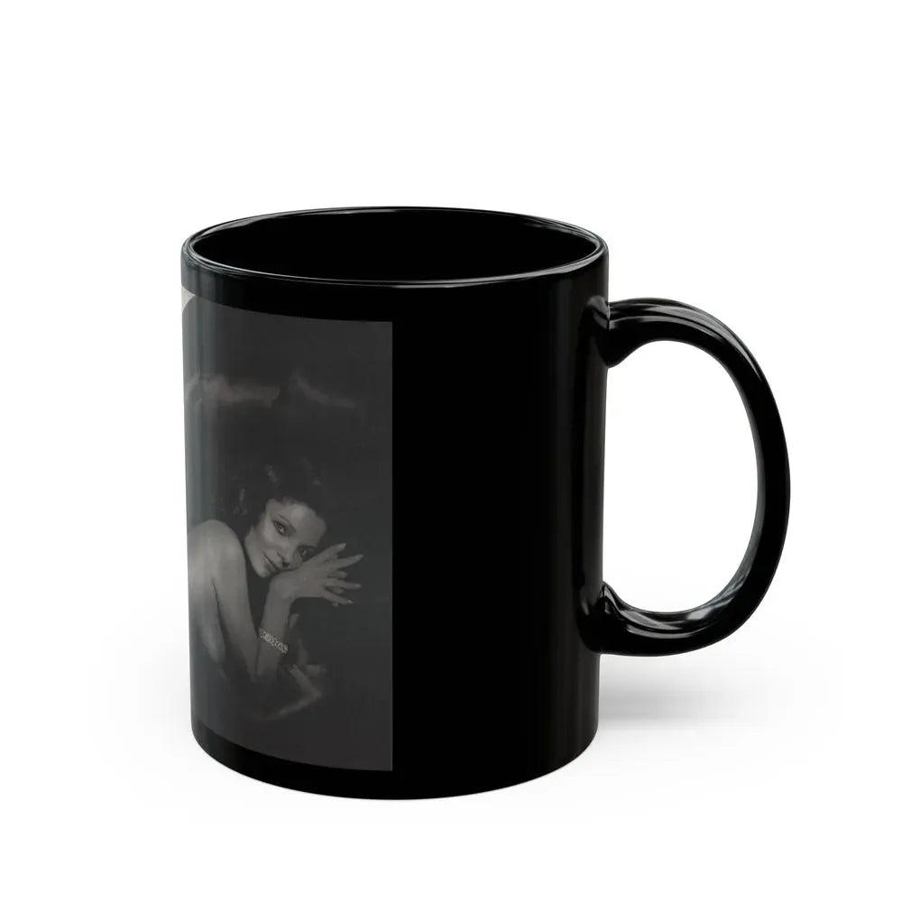 Joan Collins #391 - Dec. 1983 Playboy Photo (Vintage Female Icon) Black Coffee Mug - Go Mug Yourself