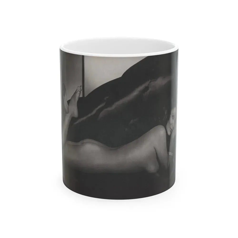 Joan Collins #391 - Dec. 1983 Playboy Photo (Vintage Female Icon) White Coffee Mug 11oz - Go Mug Yourself