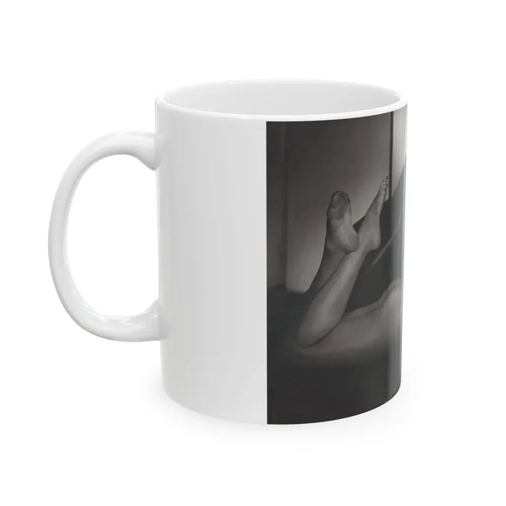 Joan Collins #391 - Dec. 1983 Playboy Photo (Vintage Female Icon) White Coffee Mug - Go Mug Yourself