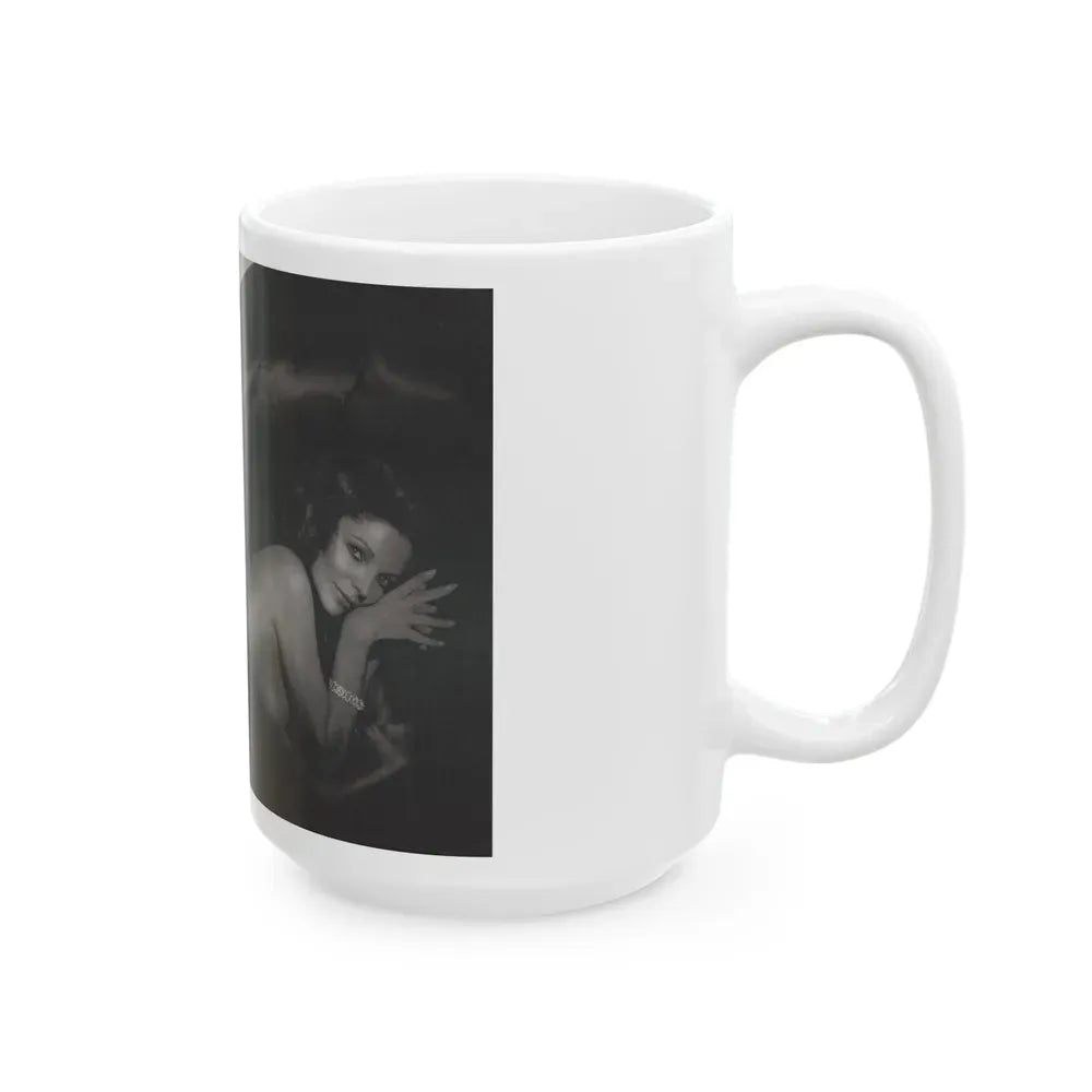 Joan Collins #391 - Dec. 1983 Playboy Photo (Vintage Female Icon) White Coffee Mug - Go Mug Yourself