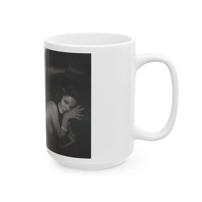 Joan Collins #391 - Dec. 1983 Playboy Photo (Vintage Female Icon) White Coffee Mug - Go Mug Yourself