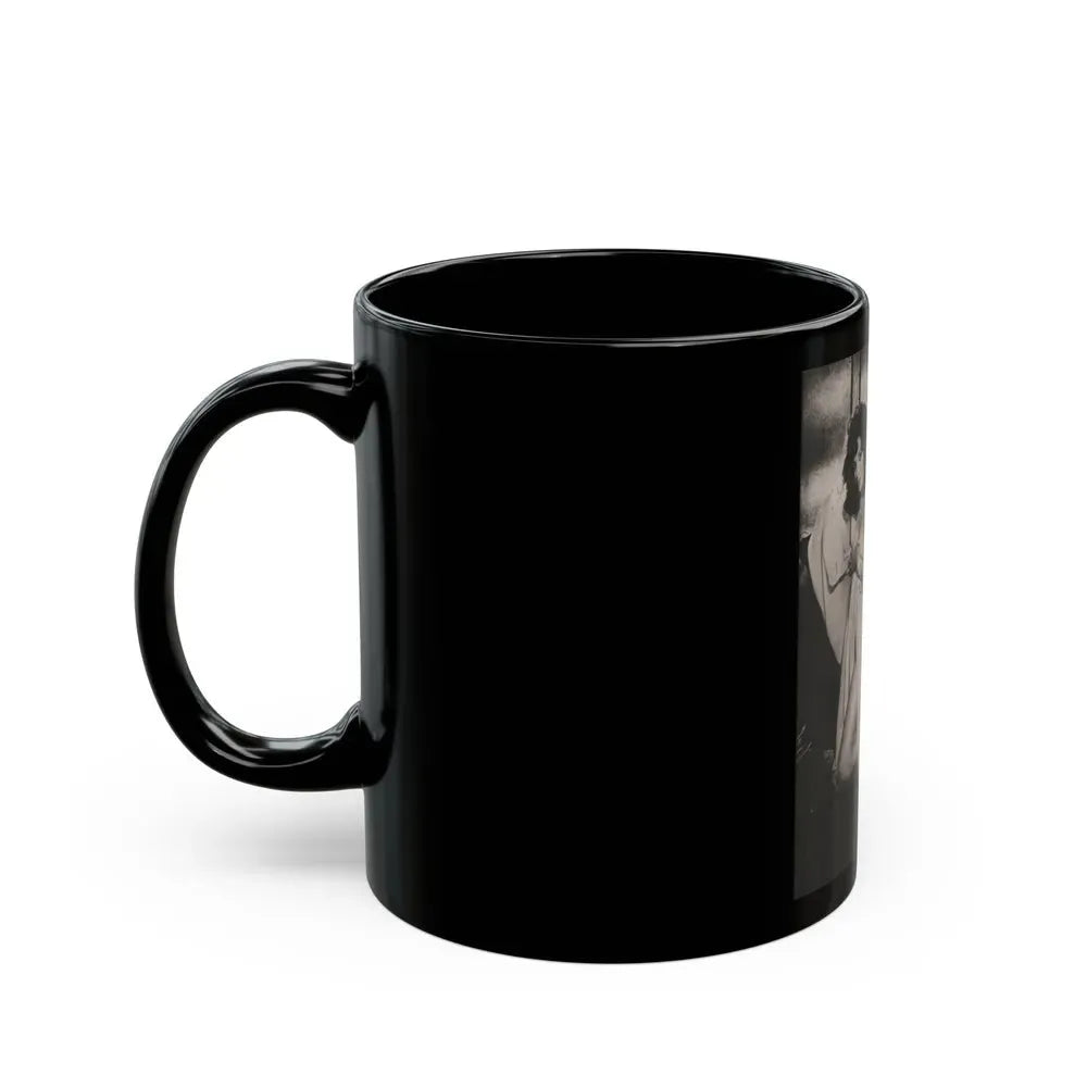 Joan Collins #392 - Dec. 1983 Playboy Photo (Vintage Female Icon) Black Coffee Mug - Go Mug Yourself