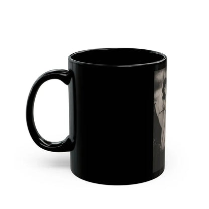 Joan Collins #392 - Dec. 1983 Playboy Photo (Vintage Female Icon) Black Coffee Mug - Go Mug Yourself