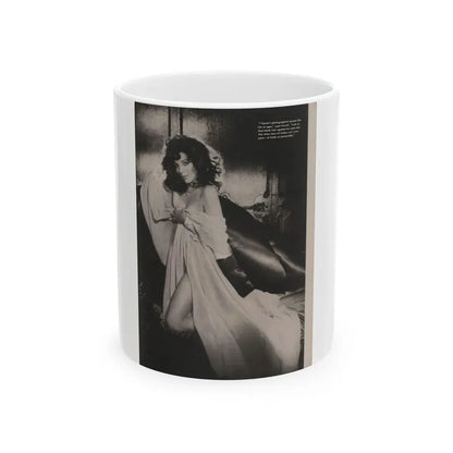 Joan Collins #392 - Dec. 1983 Playboy Photo (Vintage Female Icon) White Coffee Mug 11oz - Go Mug Yourself