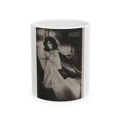 Joan Collins #392 - Dec. 1983 Playboy Photo (Vintage Female Icon) White Coffee Mug 11oz - Go Mug Yourself
