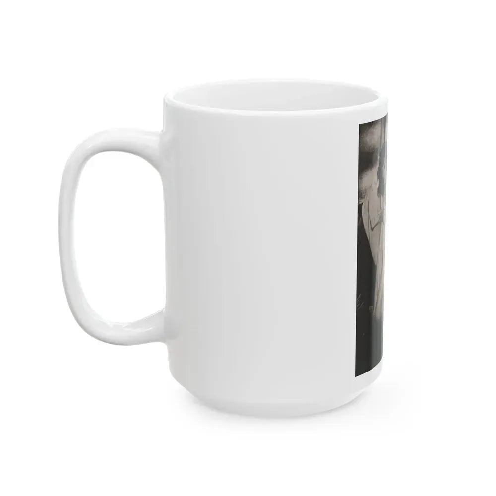 Joan Collins #392 - Dec. 1983 Playboy Photo (Vintage Female Icon) White Coffee Mug - Go Mug Yourself