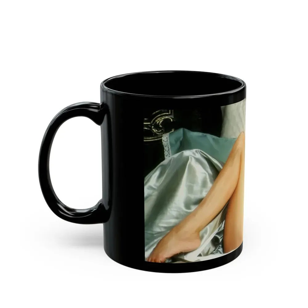 Joan Collins #393 - Dec. 1983 Playboy Photo (Vintage Female Icon) Black Coffee Mug - Go Mug Yourself