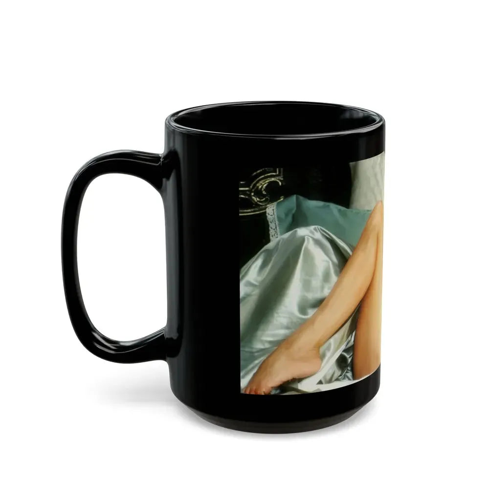 Joan Collins #393 - Dec. 1983 Playboy Photo (Vintage Female Icon) Black Coffee Mug - Go Mug Yourself