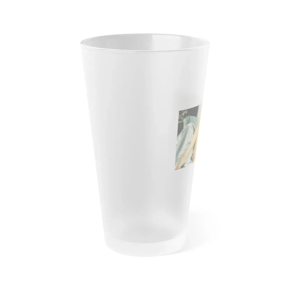 Joan Collins #393 - Dec. 1983 Playboy Photo (Vintage Female Icon) Frosted Pint Glass 16oz - Go Mug Yourself
