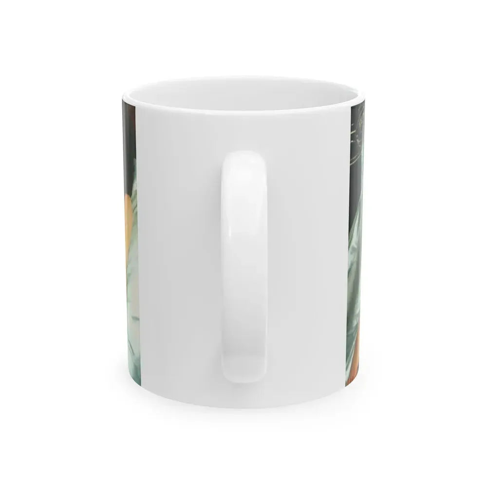 Joan Collins #393 - Dec. 1983 Playboy Photo (Vintage Female Icon) White Coffee Mug - Go Mug Yourself
