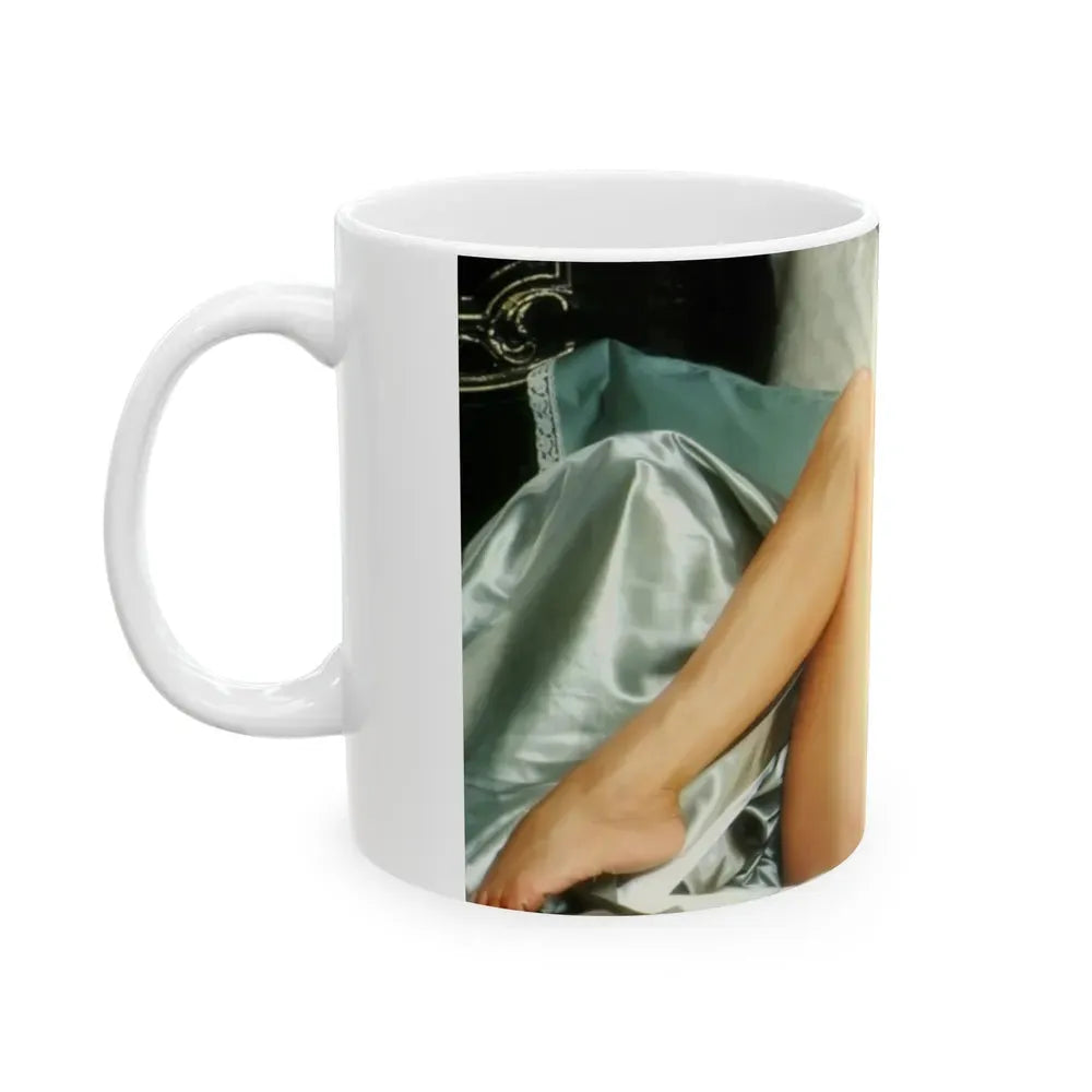 Joan Collins #393 - Dec. 1983 Playboy Photo (Vintage Female Icon) White Coffee Mug - Go Mug Yourself