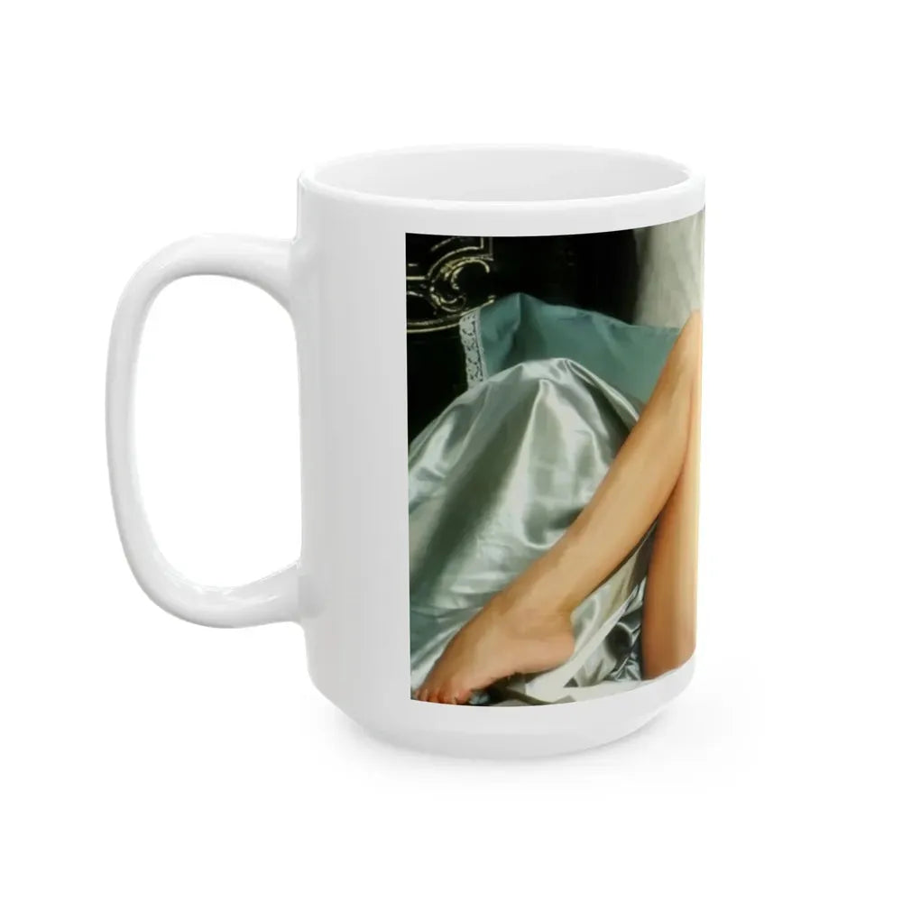 Joan Collins #393 - Dec. 1983 Playboy Photo (Vintage Female Icon) White Coffee Mug - Go Mug Yourself