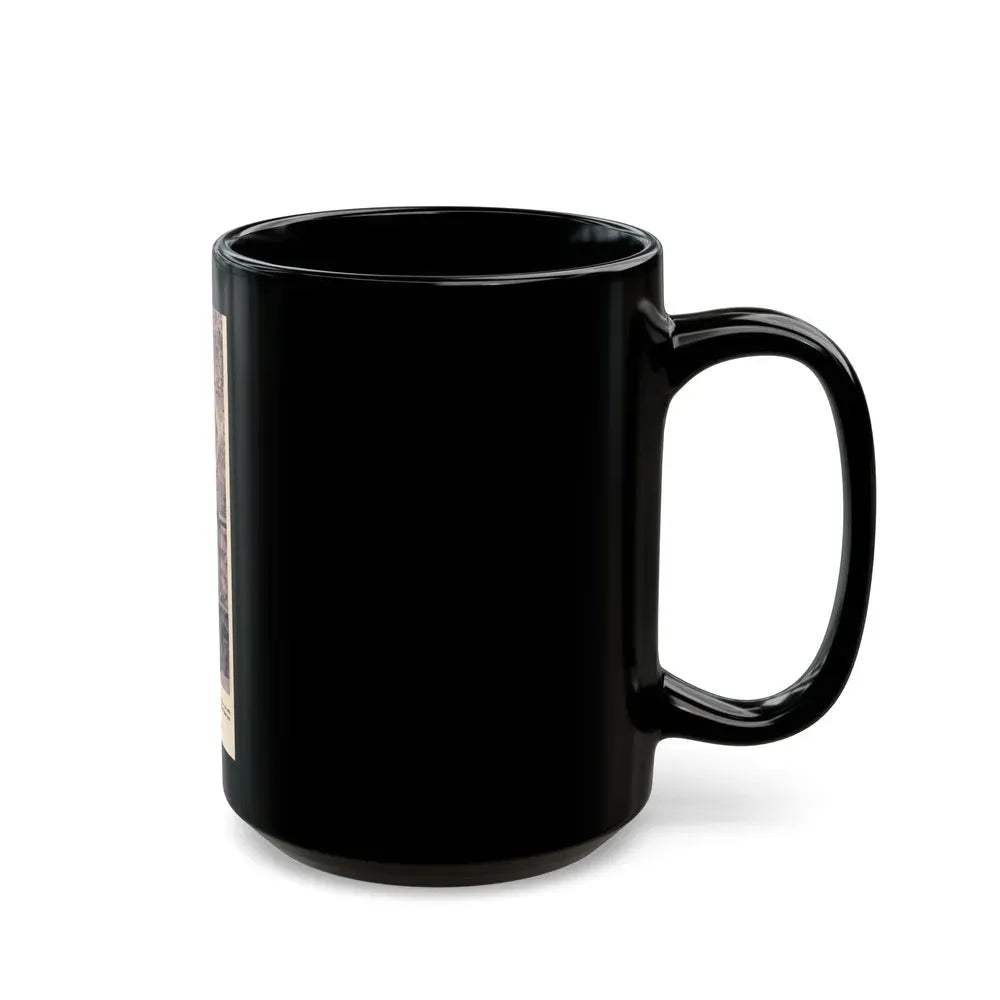 Joan Collins #396 - Earl Wilson's Showgirls Mag. '56 Photo (Vintage Female Icon) Black Coffee Mug - Go Mug Yourself