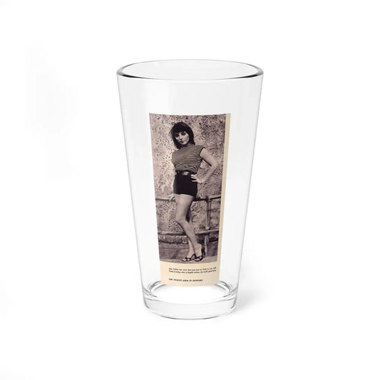 Joan Collins #396 - Earl Wilson's Showgirls Mag. '56 Photo (Vintage Female Icon) Pint Glass 16oz 16oz - Go Mug Yourself
